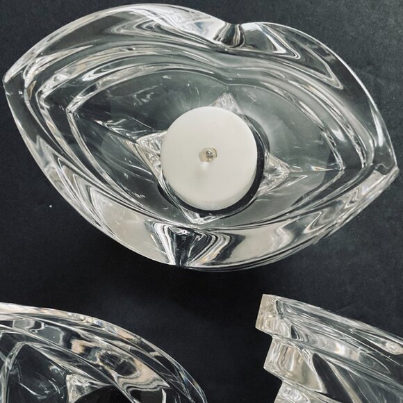 VINTAGE MIKASA Set of 3 Art Deco Votive Candleholders EUC - Picture 4 of 9